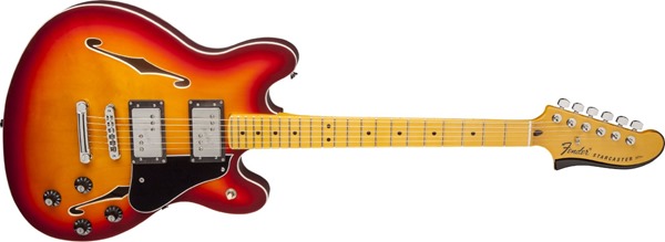 Fender Modern Player Starcaster, MN, Aged Cherry Burst