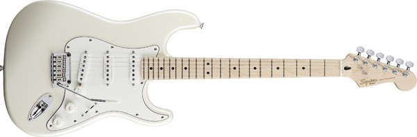 Squier by Fender Deluxe Stratocaster Maple Neck, Pearl White Metallic