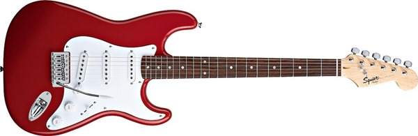 Squier by Fender Bullet Strat with Tremolo, Rosewood Fretboard with Gear Guardian Extended Warranty - Fiesta Red
