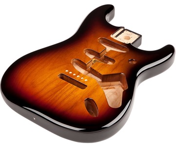 Fender Accessories 998003700 Stratocaster Body with Alder Vintage Bridge Mount, 3-Tone Sunburst