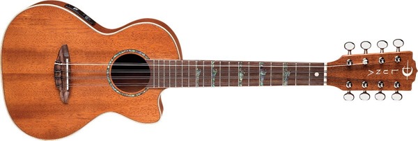 Luna High Tide Series 8-String Mahogany Tenor Acoustic-Electric Ukulele