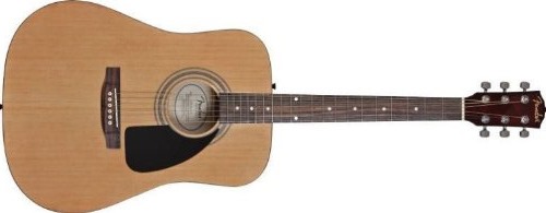Fender FA-100 Dreadnought Acoustic Guitar with Gig Bag - Natural