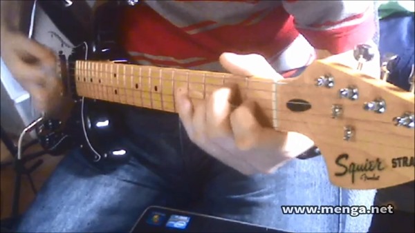 playing guitar
