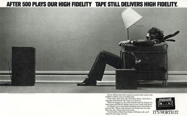 Maxell Compact Cassette Advertisement