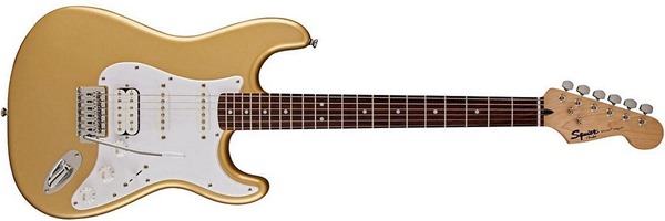 Squier Bullet with Tremolo HSS Aztec Gold