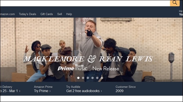 Amazon Front Page