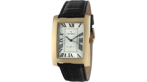 Peugeot Vintage Rectangular 14K Gold Plated