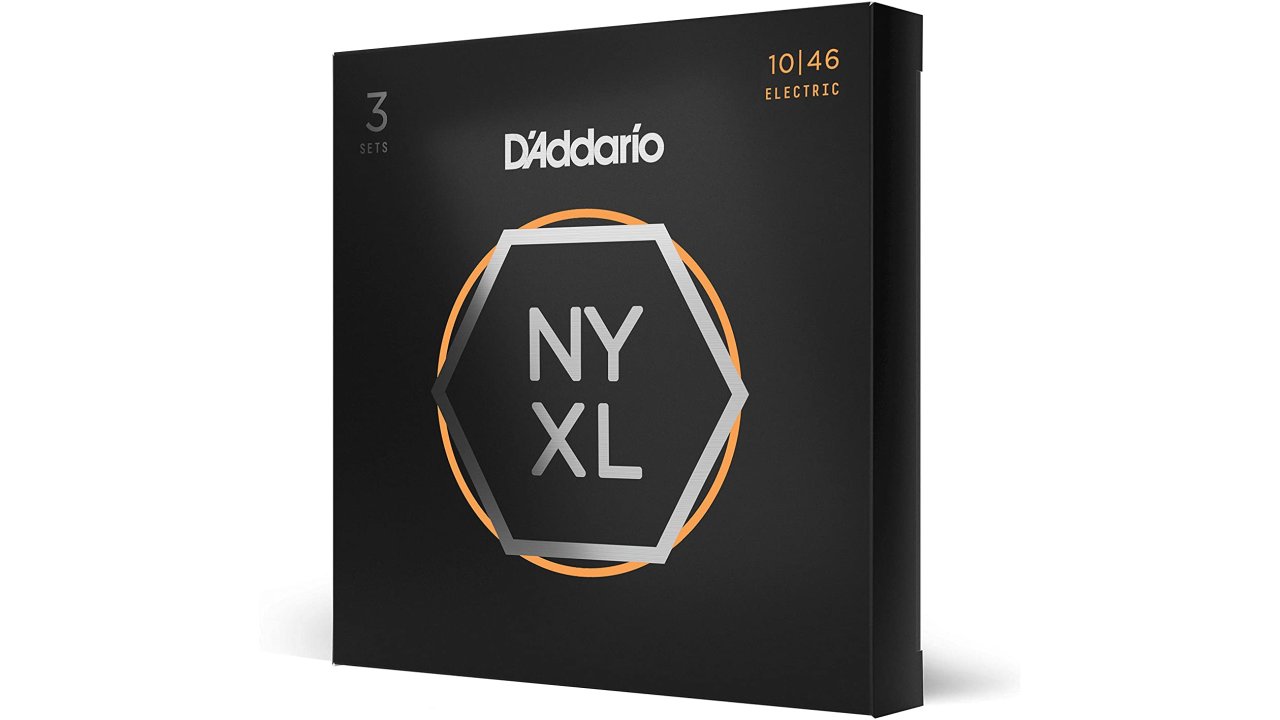 D'Addario Guitar Strings - NYXL Electric Guitar Strings - NYXL1046-3P - High Carbon Steel Alloy for Strength, Tuning Stability, Tone - Regular Light, 10-46, 3-Pack