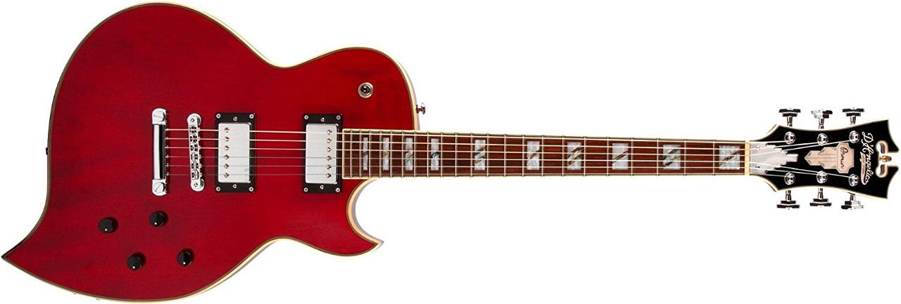 D'Angelico Premier Series Teardrop Solidbody Electric Guitar Cherry