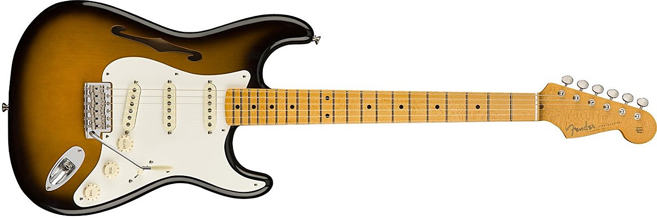 Fender Eric Johnson Stratocaster Thinline Sunburst