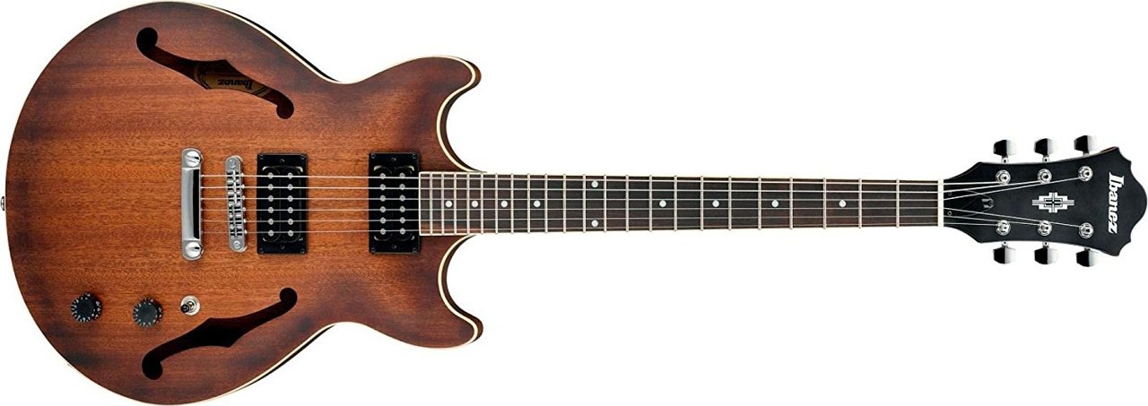 Ibanez AM53 AM Artcore Semi-Hollow Electric Guitar Tobacco Flat
