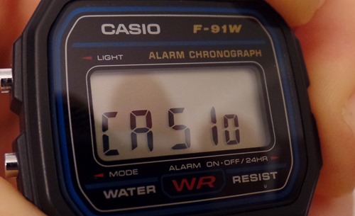 Casio F91W watch
