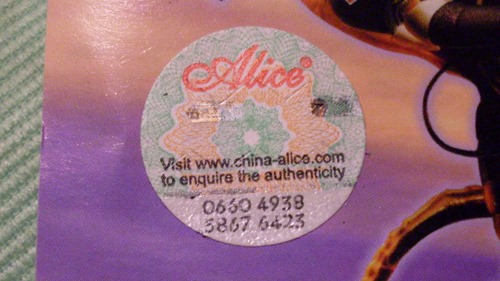 authenticity number