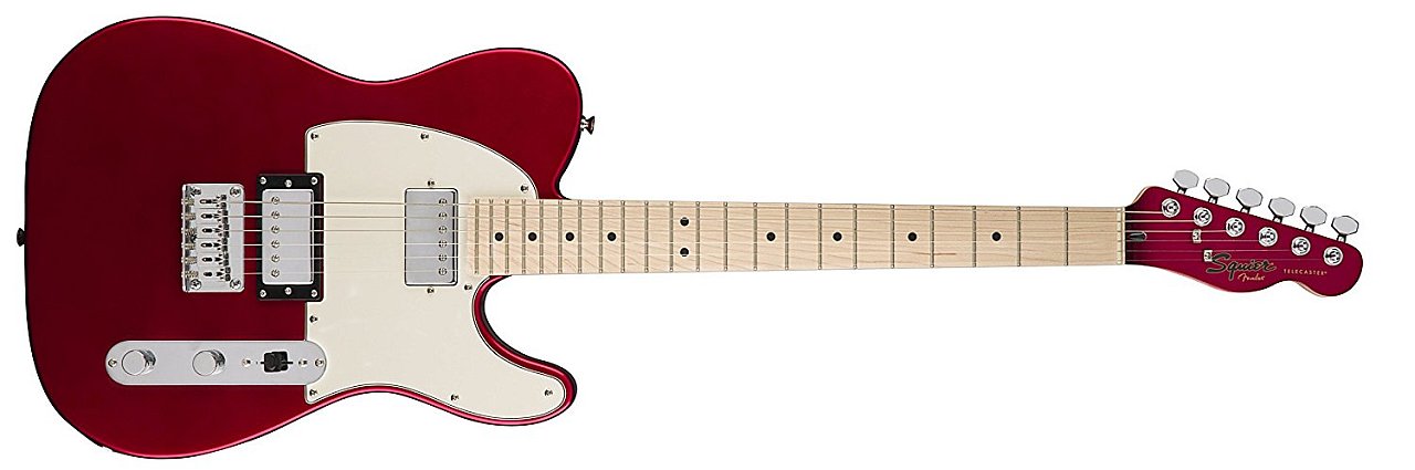 Squier by Fender Contemporary Telecaster Electric Guitar - HH - Maple Fingerboard - Dark Metallic Red