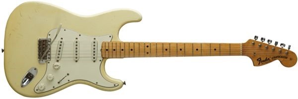fender stratocaster 70s olympic white electric guitar