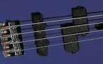 straight/split-coil bass pickup configuration