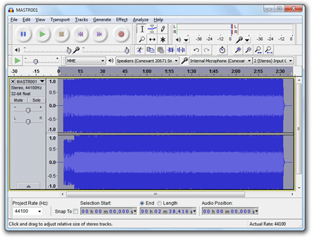 Final WAV shape