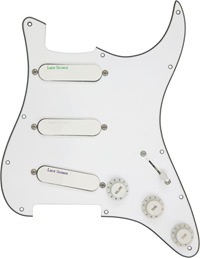 Lace Sensor Emerald Silver Purple prewired guitar pick guard