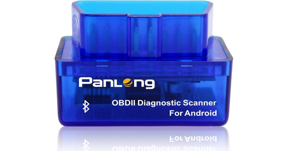 Panlong Bluetooth OBD2 OBDII Car Diagnostic Scanner Check Engine Light for Android - Compatible with Torque Pro